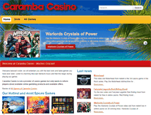 Tablet Screenshot of carambacasino.com